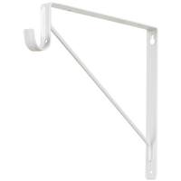 View White Lighted Closet Rod Shelf Bracket Support